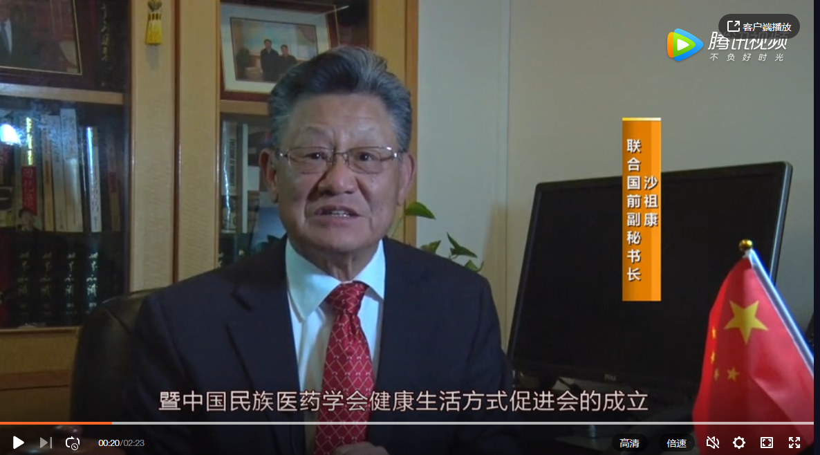  联合国原副秘书长沙祖康视频讲话