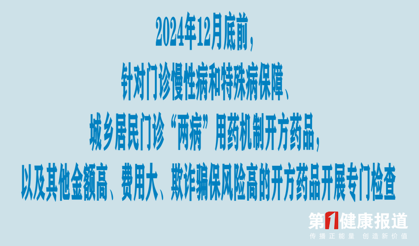 国家医保局发文规范医保药品外配处方管