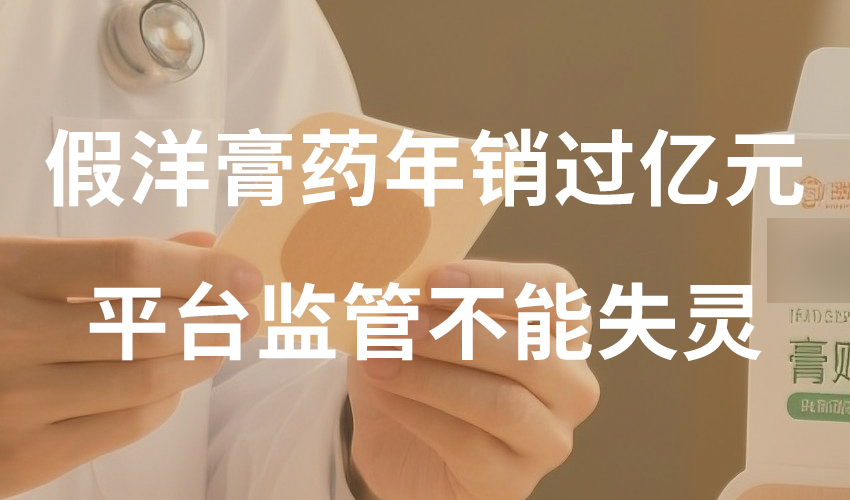 假洋膏药年销过亿元，平台监管不能失灵
